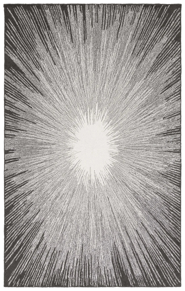 Safavieh Abstract 4'-0" x 6'-0" Rug in Ivory / Black