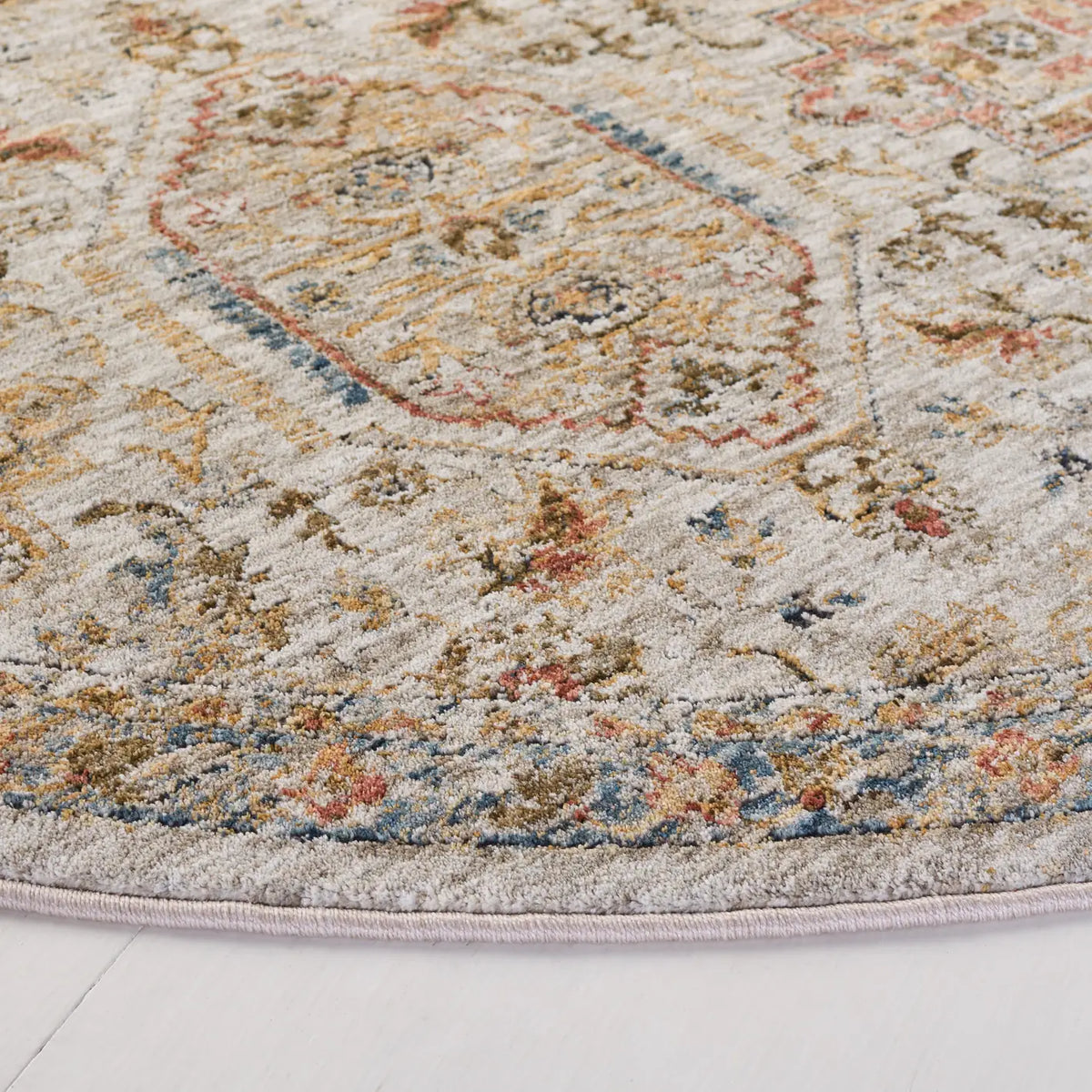 Safavieh Silverado 6'-4" x 6'-4" Rug in Ivory / Rust