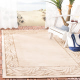 Safavieh Courtyard 5'-3" x 7'-7" Rug in Natural / Brown