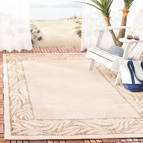 Safavieh Courtyard 5'-3" x 7'-7" Rug in Natural / Brown