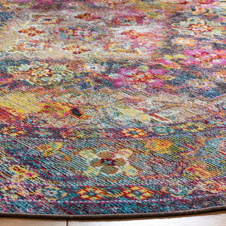 Safavieh Crystal 7'-0" x 7'-0" Rug in Navy / Light Blue