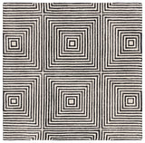 Safavieh Metro 5'-0" x 5'-0" Rug in Black / Beige