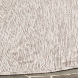 Safavieh Courtyard 5'-3" x 5'-3" Rug in Beige / Beige
