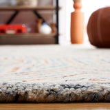 Safavieh Capri 4'-0" x 6'-0" Rug in Blue / Rust