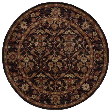 Safavieh Antiquity 6'-0" x 6'-0" Rug in Dark Plum / Gold