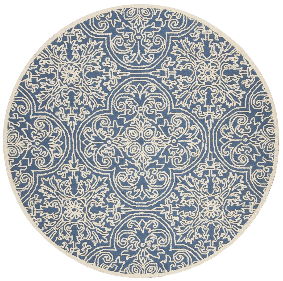 Safavieh Trace 6'-0" x 6'-0" Rug in Blue / Ivory