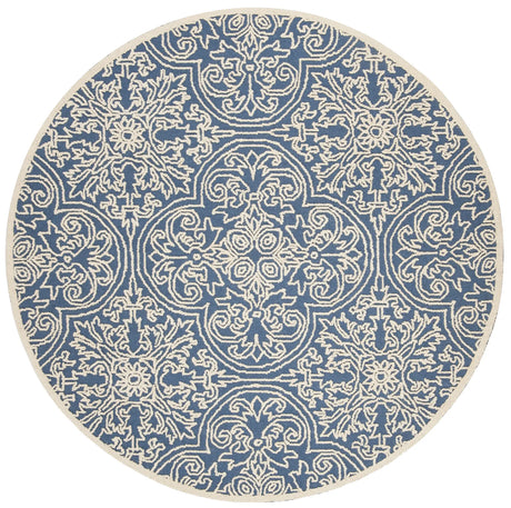 Safavieh Trace 6'-0" x 6'-0" Rug in Blue / Ivory