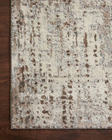 Loloi Austen Aus-01 Natural/Mocha Rugs - corner on wood