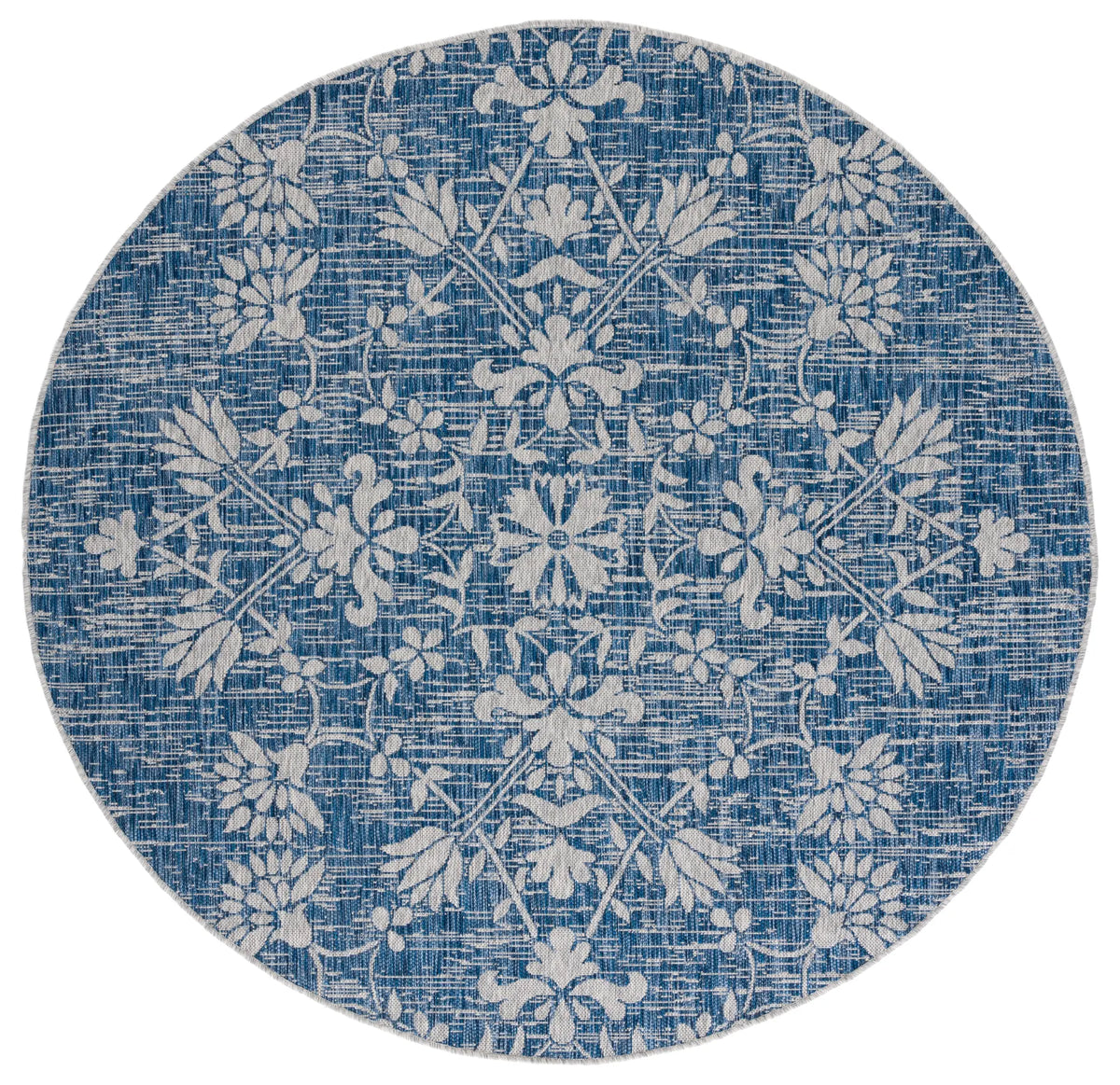 Safavieh Courtyard 6'-7" x 6'-7" Rug in Navy / Grey
