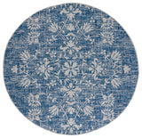 Safavieh Courtyard 6'-7" x 6'-7" Rug in Navy / Grey