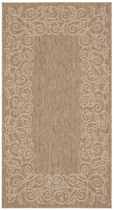 Safavieh Courtyard 2'-7" x 5'-0" Rug in Dark Beig / Beige
