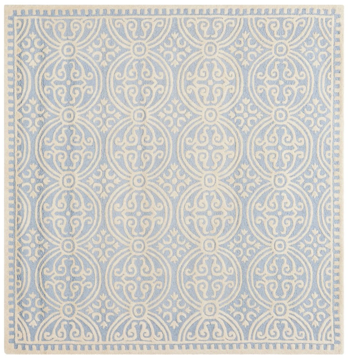 Safavieh Cambridge 6'-0" x 6'-0" Rug in Light Blue / Ivory