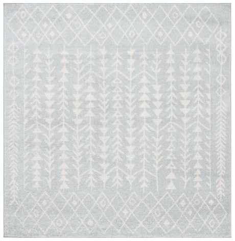 Safavieh Tulum 6'-7" x 6'-7" Rug in Light Grey / Ivory