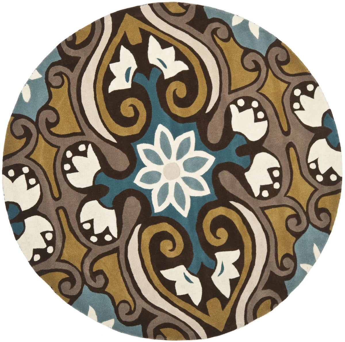 Safavieh Wyndham 7'-0" x 7'-0" Rug in Blue / Multi