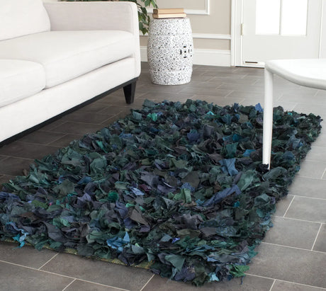 Safavieh Rio Shag 3'-0" x 5'-0" Rug in Green / Multi
