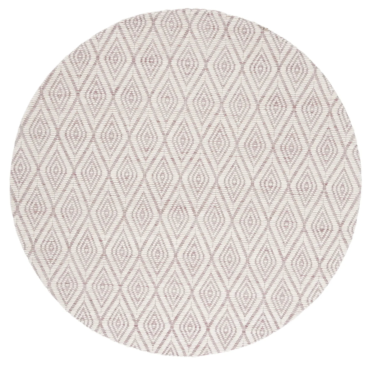 Safavieh Marbella 6'-0" x 6'-0" Rug in Dark Pink / Ivory