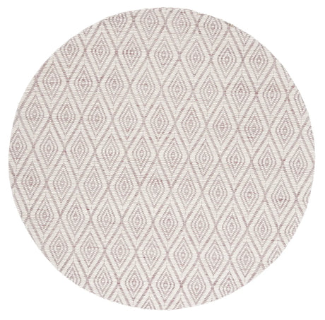 Safavieh Marbella 6'-0" x 6'-0" Rug in Dark Pink / Ivory