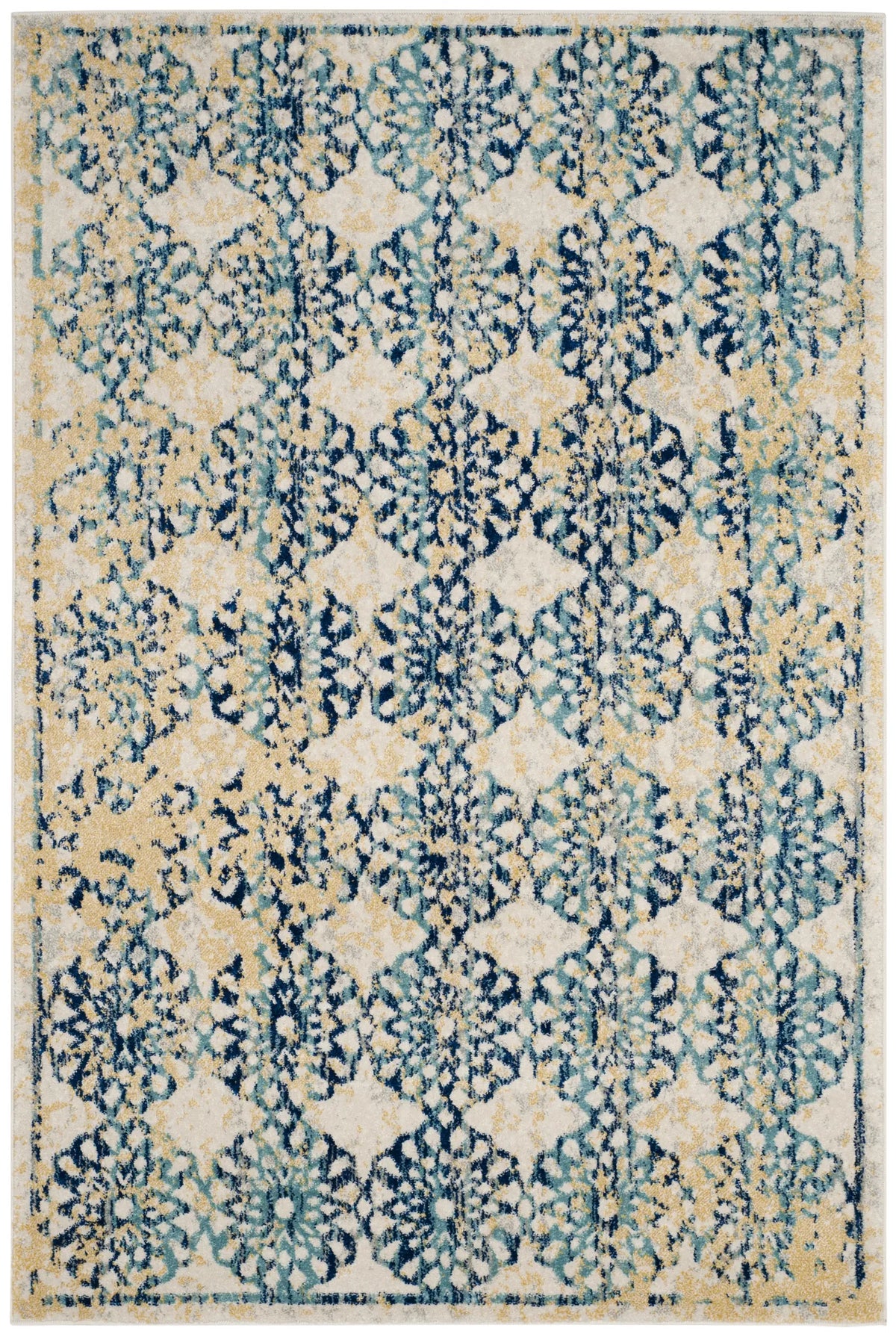 Safavieh Evoke 4'-0" x 6'-0" Rug in Ivory / Blue