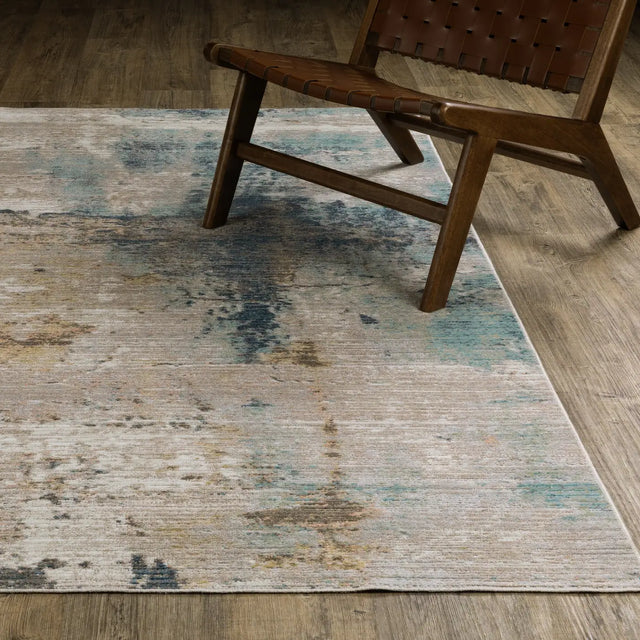 Oriental Weavers Sphinx Cavett CAV03 Blue Rugs - angle/detail