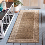 Safavieh Courtyard 2'-3" x 6'-7" Rug in Brown / Natural