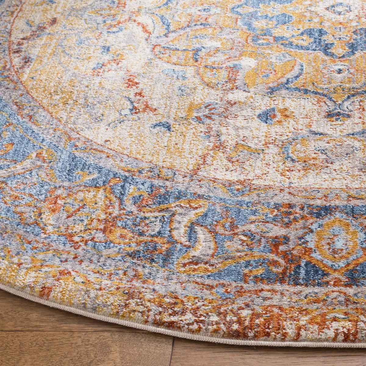 Safavieh Vintage Persian 5'-0" x 5'-0" Rug in Blue / Multi
