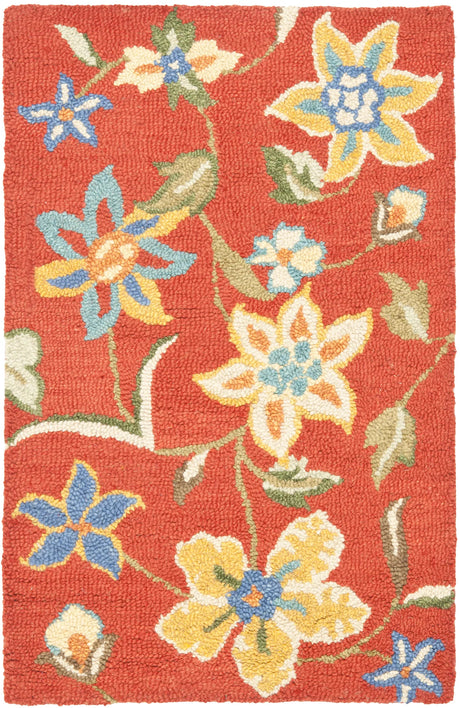 Safavieh Blossom 2'-6" x 4'-0" Rug in Rust / Multi