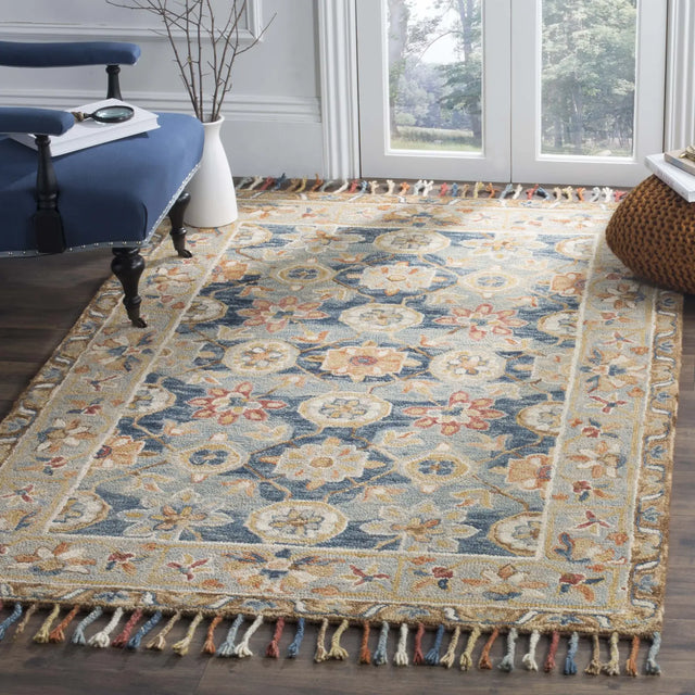Safavieh Aspen 4'-0" x 6'-0" Rug in Grey / Navy
