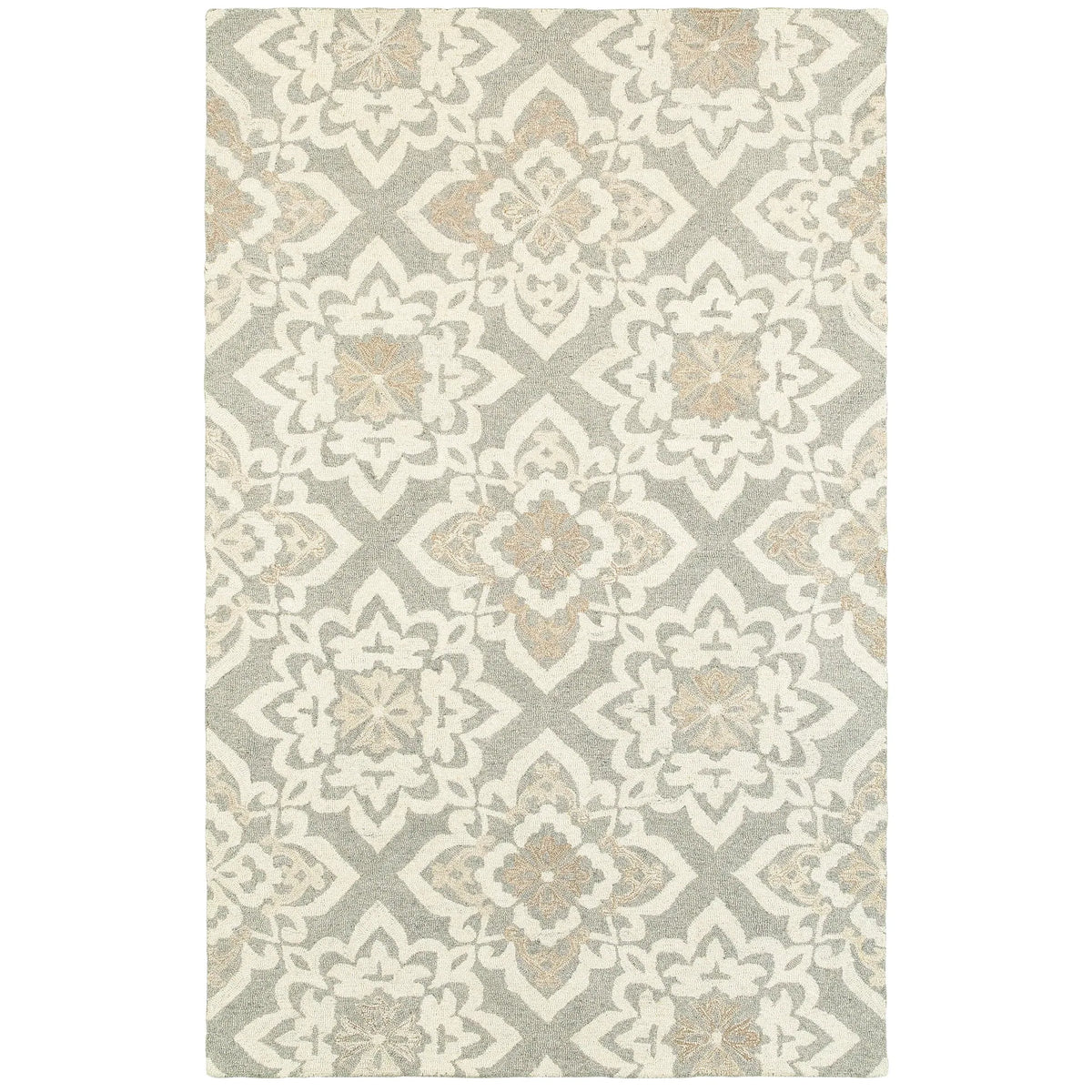 Oriental Weavers Sphinx Craft 93004 Grey / Sand Rugs - main flat