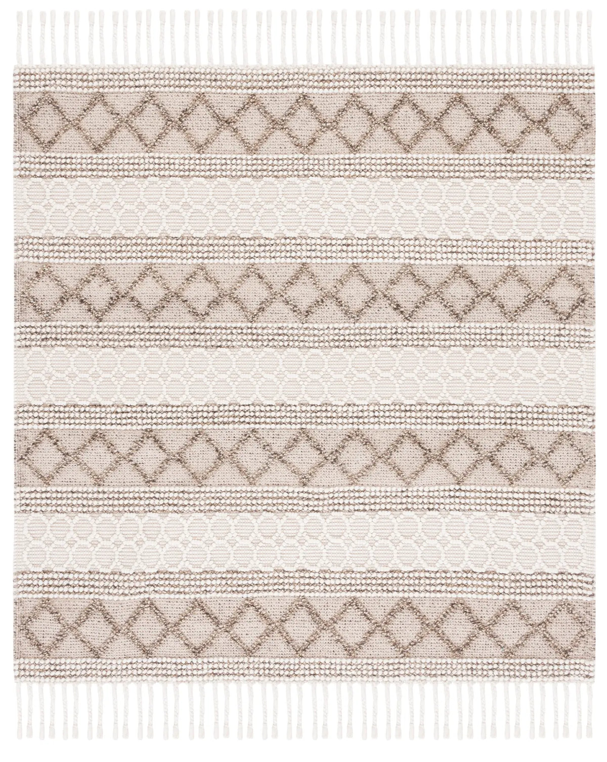 Safavieh Natura 6'-0" x 6'-0" Rug in Ivory / Brown