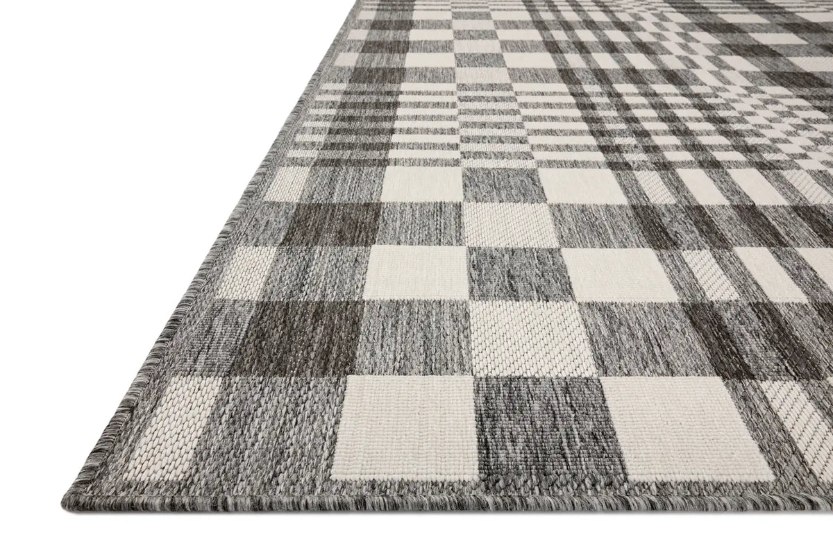 Loloi Rainier Rai-04 Ivory/Pebble Rug - rug corner