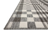Loloi Rainier Rai-04 Ivory/Pebble Rug - rug corner