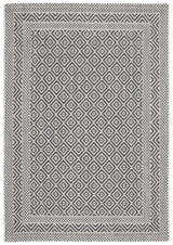 Safavieh Courtyard 4'-0" x 5'-7" Rug in Grey / Black