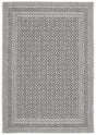 Safavieh Courtyard 4'-0" x 5'-7" Rug in Grey / Black