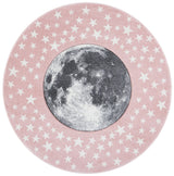 Safavieh Carousel Kids 100 5'-3" x 5'-3" Rug in Pink / Grey