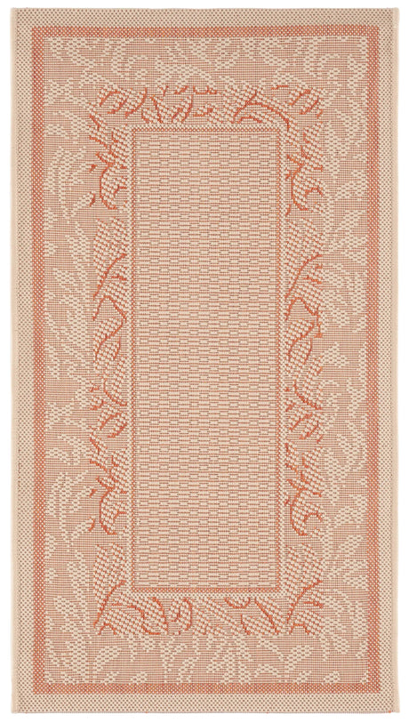 Safavieh Courtyard 2'-0" x 3'-7" Rug in Natural / Terra