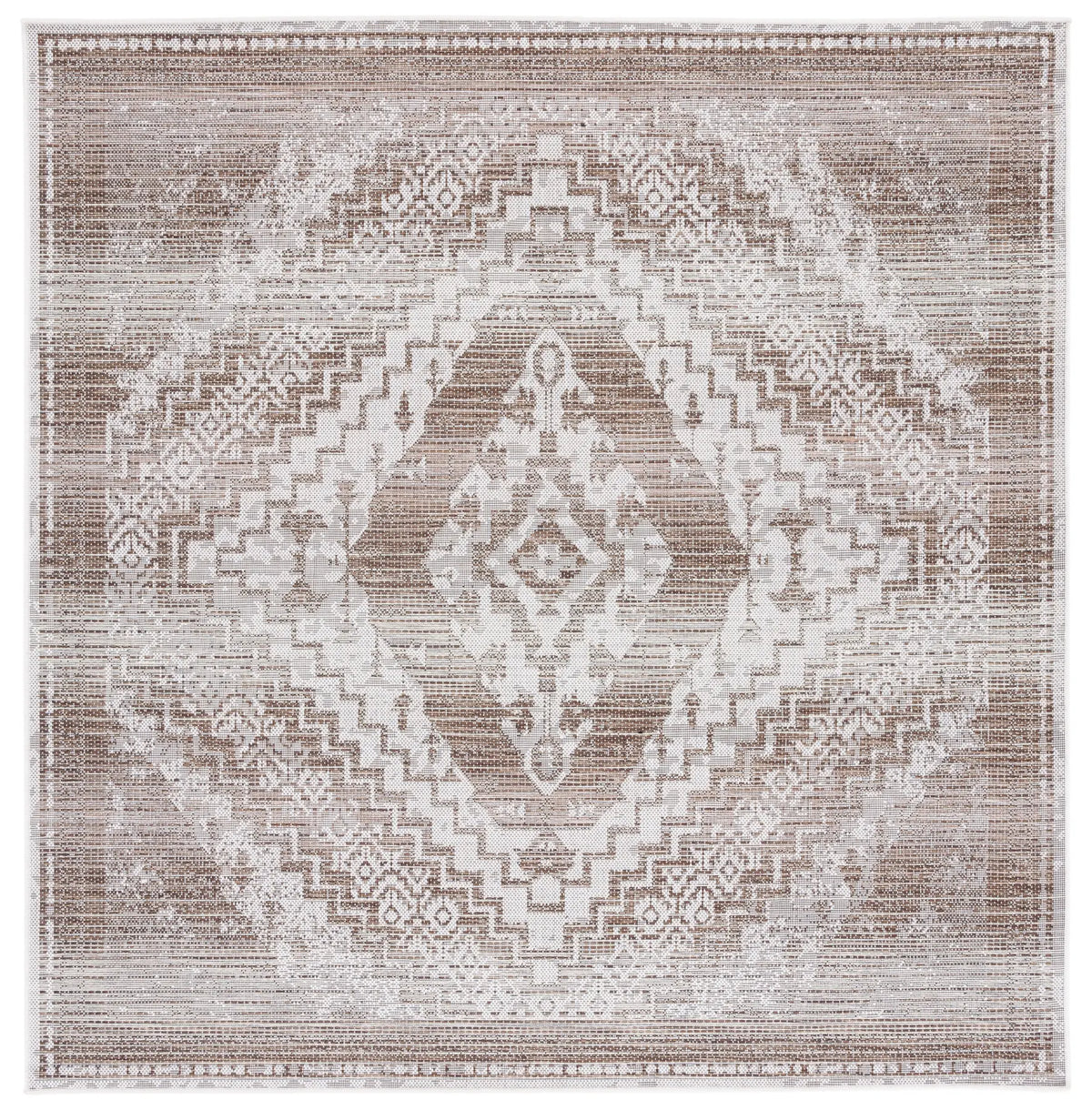 Safavieh Havana 6'-7" x 6'-7" Rug in Light Brown / Ivory