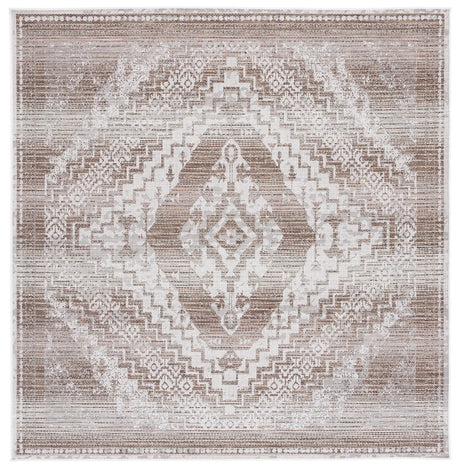 Safavieh Havana 6'-7" x 6'-7" Rug in Light Brown / Ivory