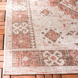 Safavieh Courtyard 5'-3" x 7'-7" Rug in Beige / Red