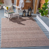 Safavieh Courtyard 4'-0" x 5'-7" Rug in Grey / Brown