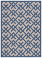 Safavieh Courtyard 4'-0" x 5'-7" Rug in Beige / Blue