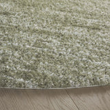Safavieh Tahoe Shag 5'-0" x 5'-0" Rug in Sage / Ivory