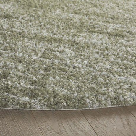 Safavieh Tahoe Shag 5'-0" x 5'-0" Rug in Sage / Ivory