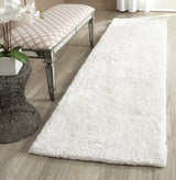 Safavieh Sg-Sbs-South Beach Shag 2'-3" x 10'-0" Rug in Snow White