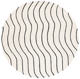 Safavieh Fifth Avenue 7'-0" x 7'-0" Rug in Ivory / Black