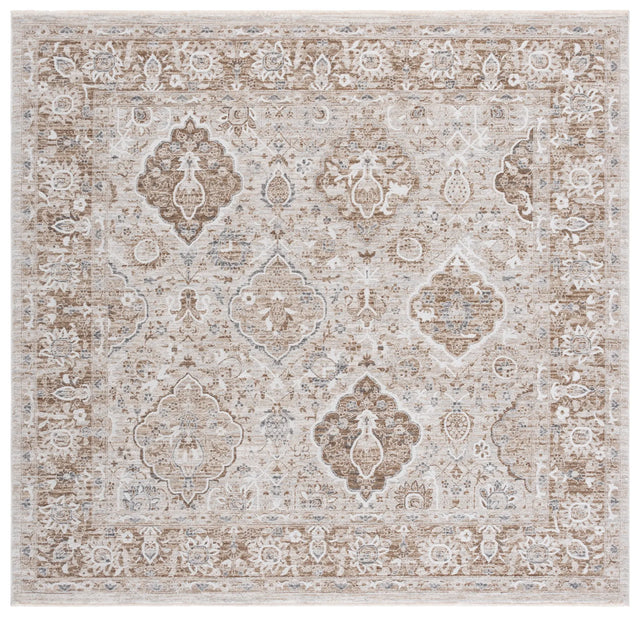 Safavieh Finley 6'-7" x 6'-7" Rug in Brown / Grey