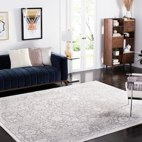 Safavieh Reflection 10'-0" x 14'-0" Rug in Light Grey / Cream