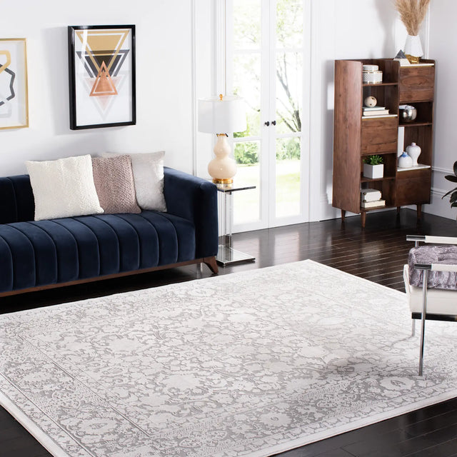 Safavieh Reflection 10'-0" x 14'-0" Rug in Light Grey / Cream