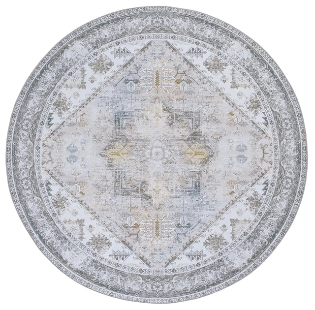Safavieh Tucson 5'-0" x 5'-0" Rug in Beige / Grey
