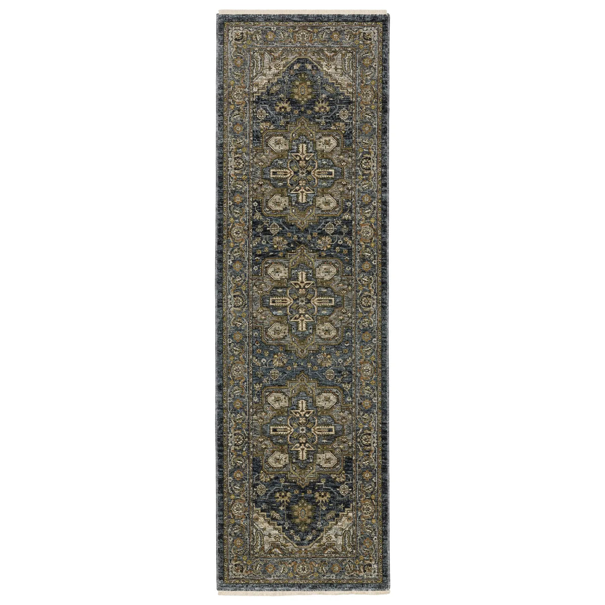 Oriental Weavers Sphinx Aberdeen 1144Q Blue/Blue Rugs - runner