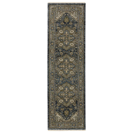 Oriental Weavers Sphinx Aberdeen 1144Q Blue/Blue Rugs - runner